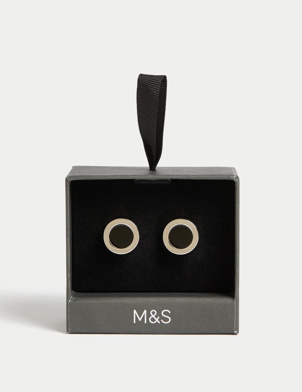 Marks & Spencer M&S Circular Cufflinks Silver