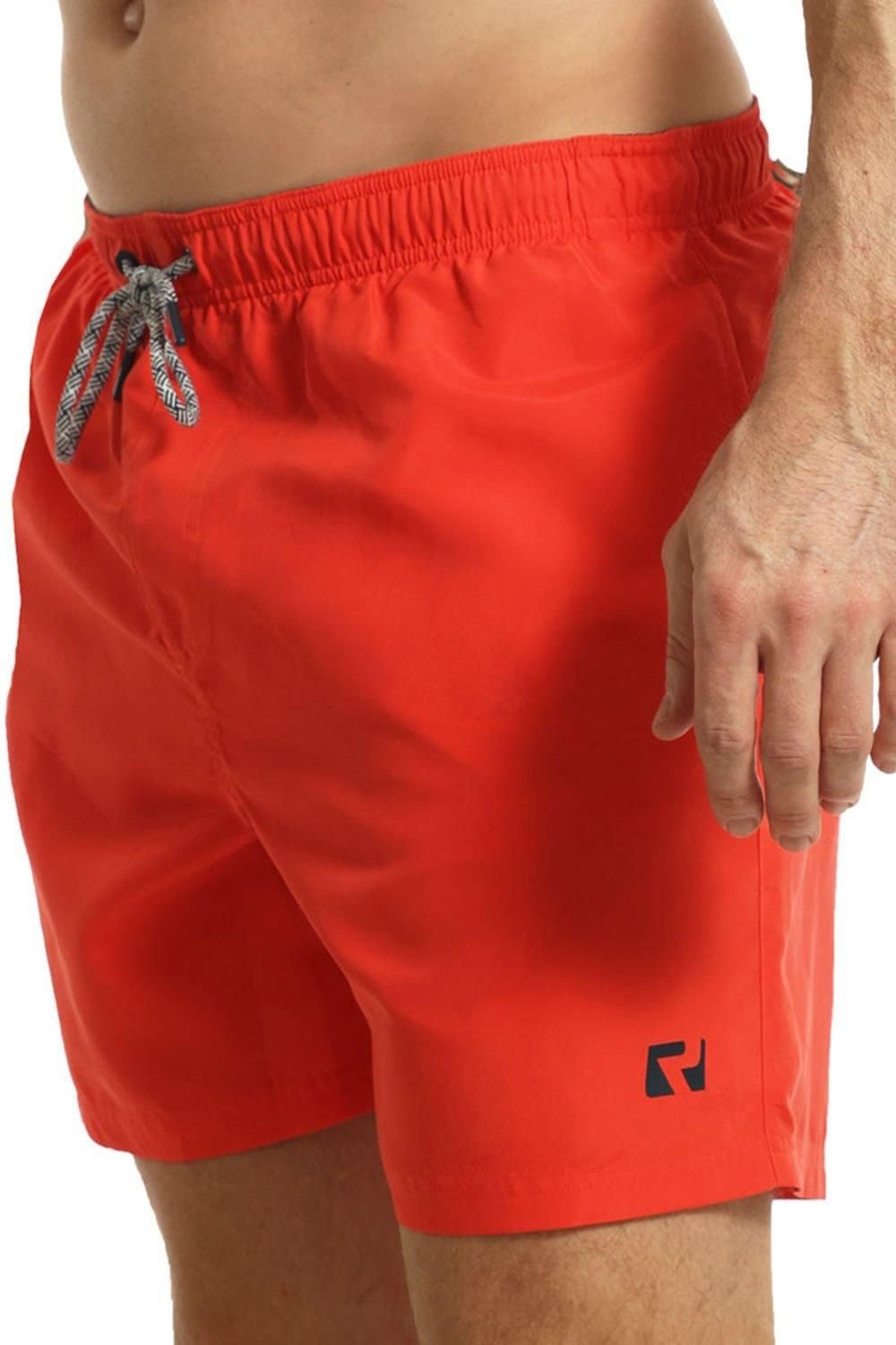 RIPT Essentials RIPT Essentials Men's Plain Swim Shorts in Red - 2