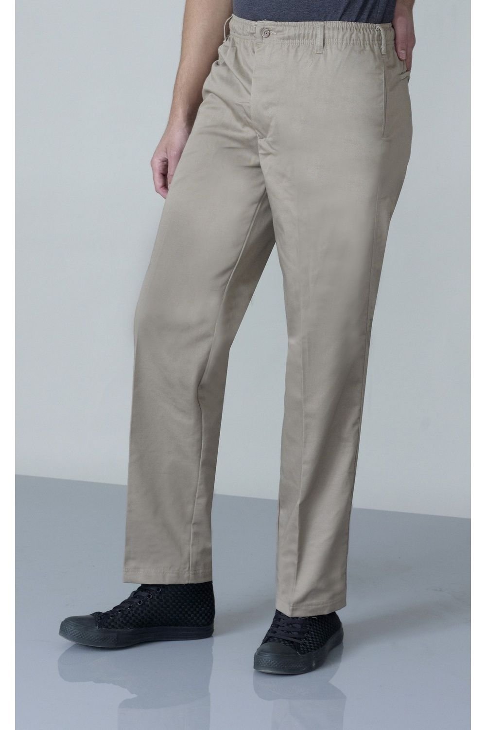 Duke Clothing Duke Clothing Men's D555 Basilio Elasticated Waist Rugby Trousers in Stone - 4