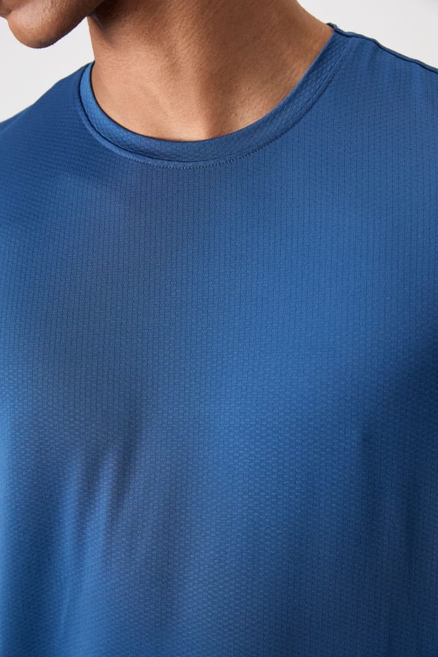 Tommy Life Tommy Life Men's Regular Fit Crew Neck T-Shirt in Blue - 3