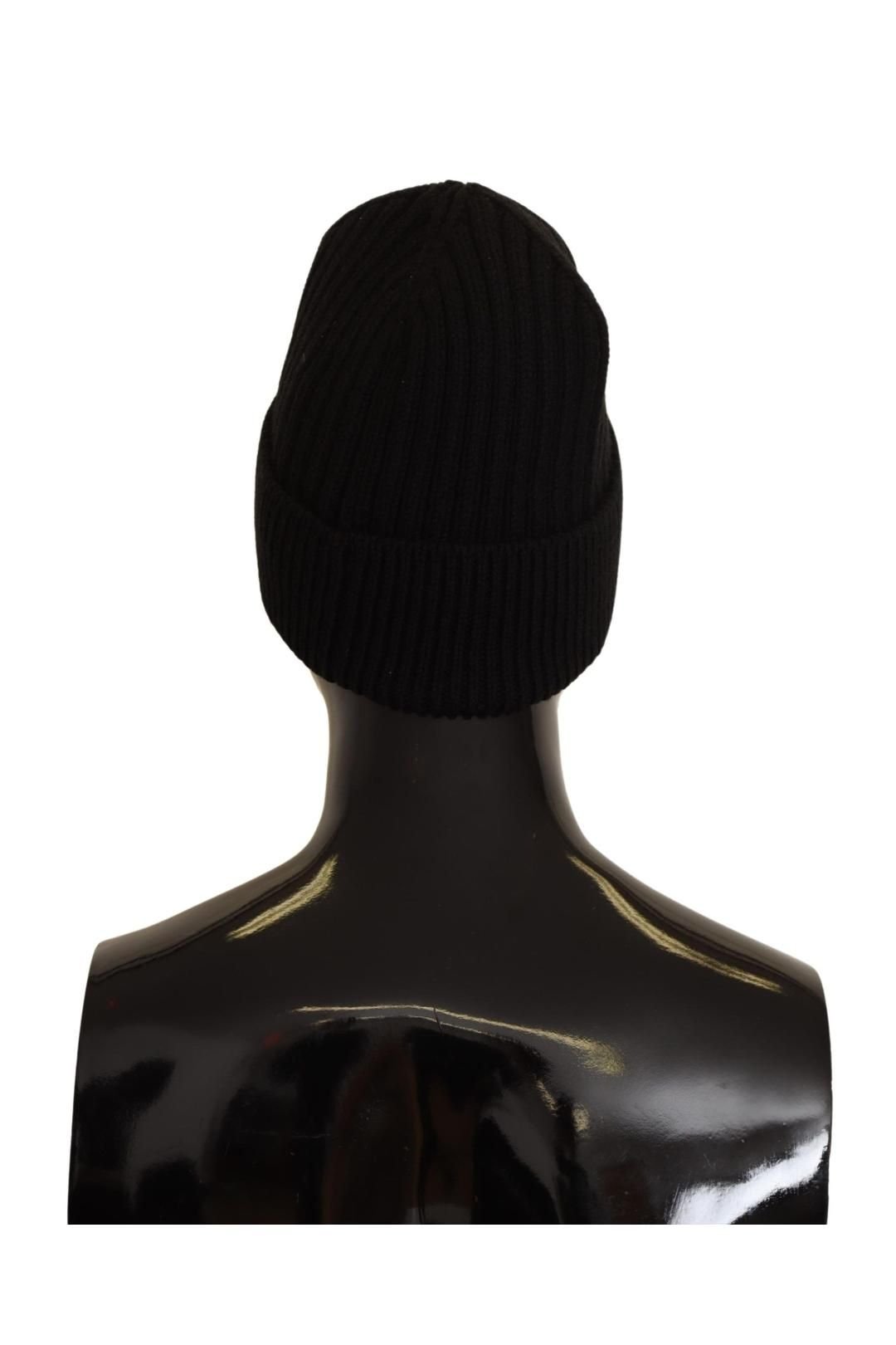 Dolce & Gabbana Dolce & Gabbana Women's Black Wool Knit Winter Hat - 3