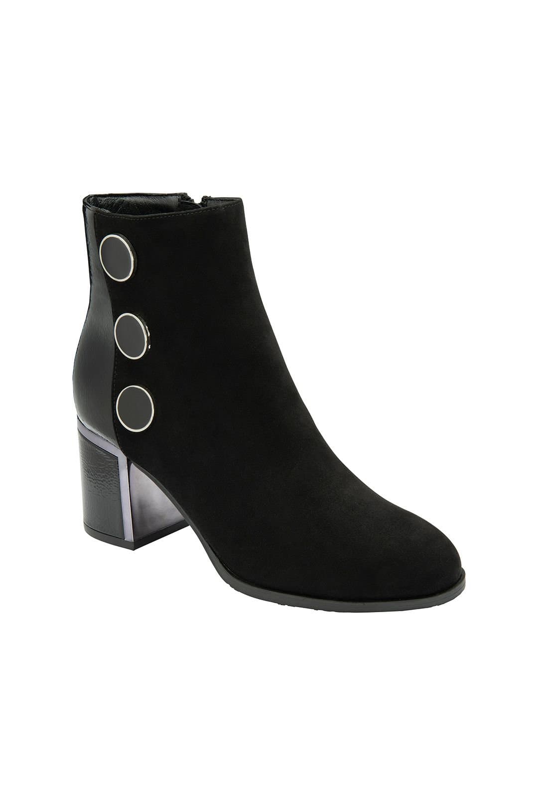 Lotus Lotus Women's Black 'Stevie' Heeled Ankle Boots