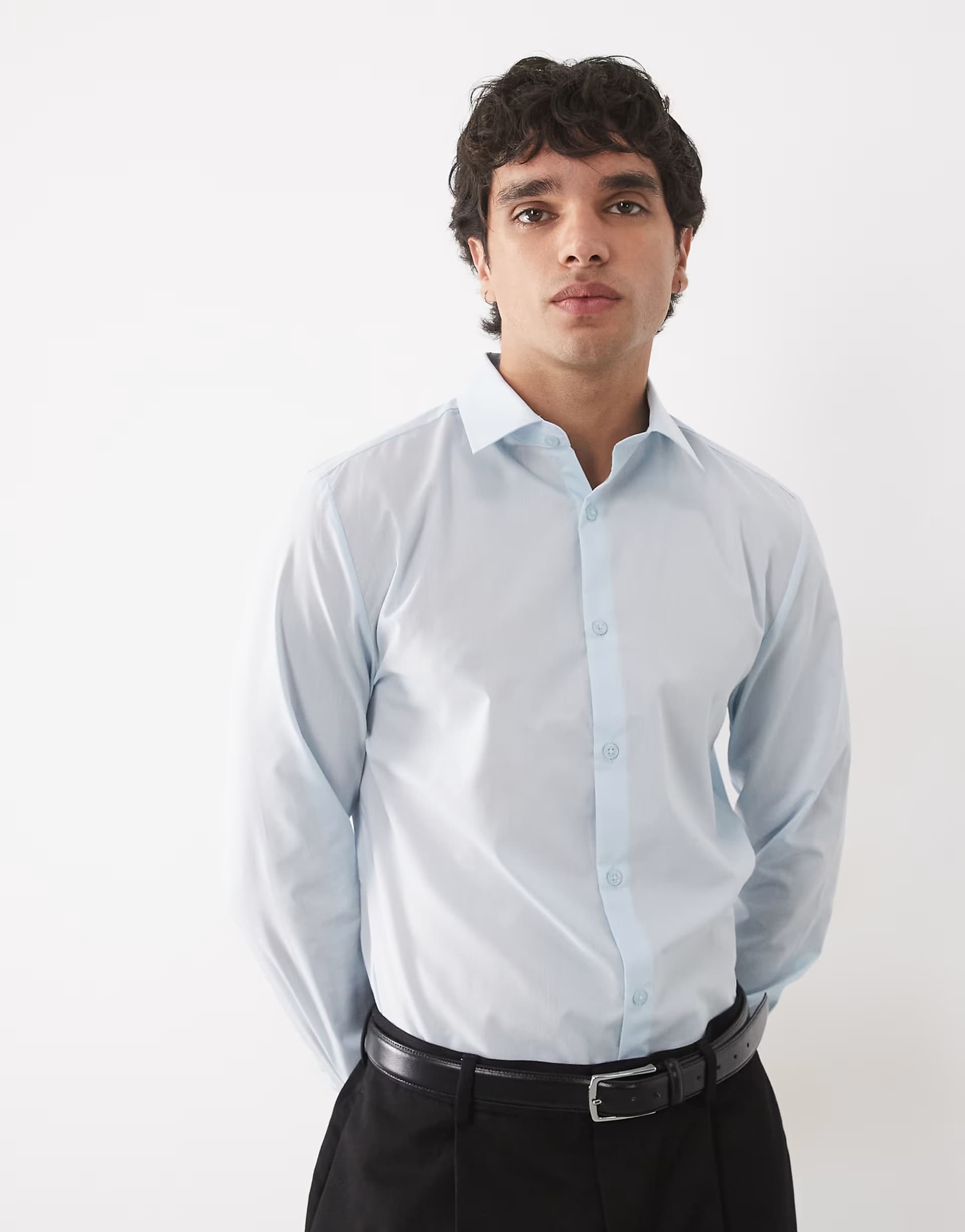 ASOS River Island Light Blue Slim Fit Shirt by ASOS