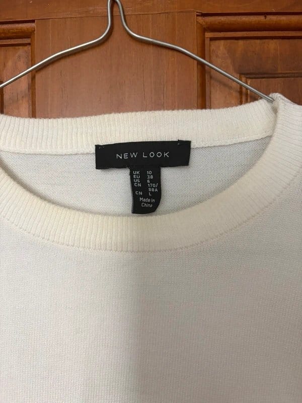 New Look Cream Jumper with Ruffle Sleeves