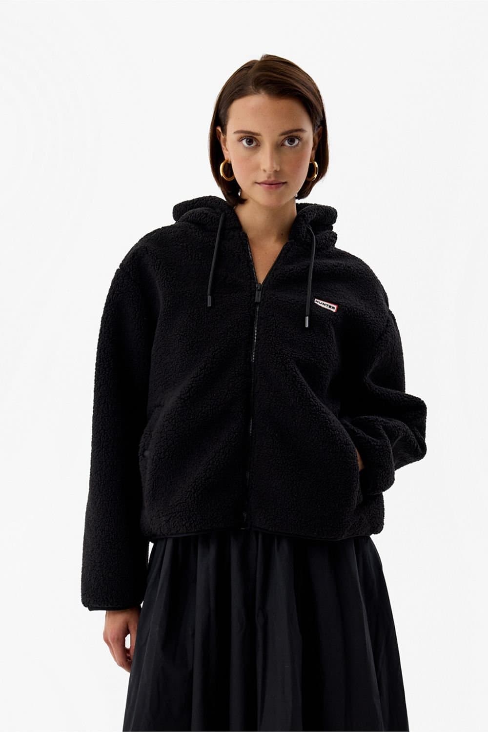 Hunter Hunter Women's Bonelle Borg Fleece Jacket in Black