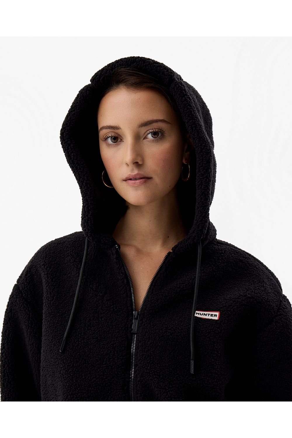 Hunter Hunter Women's Bonelle Borg Fleece Jacket in Black - 3