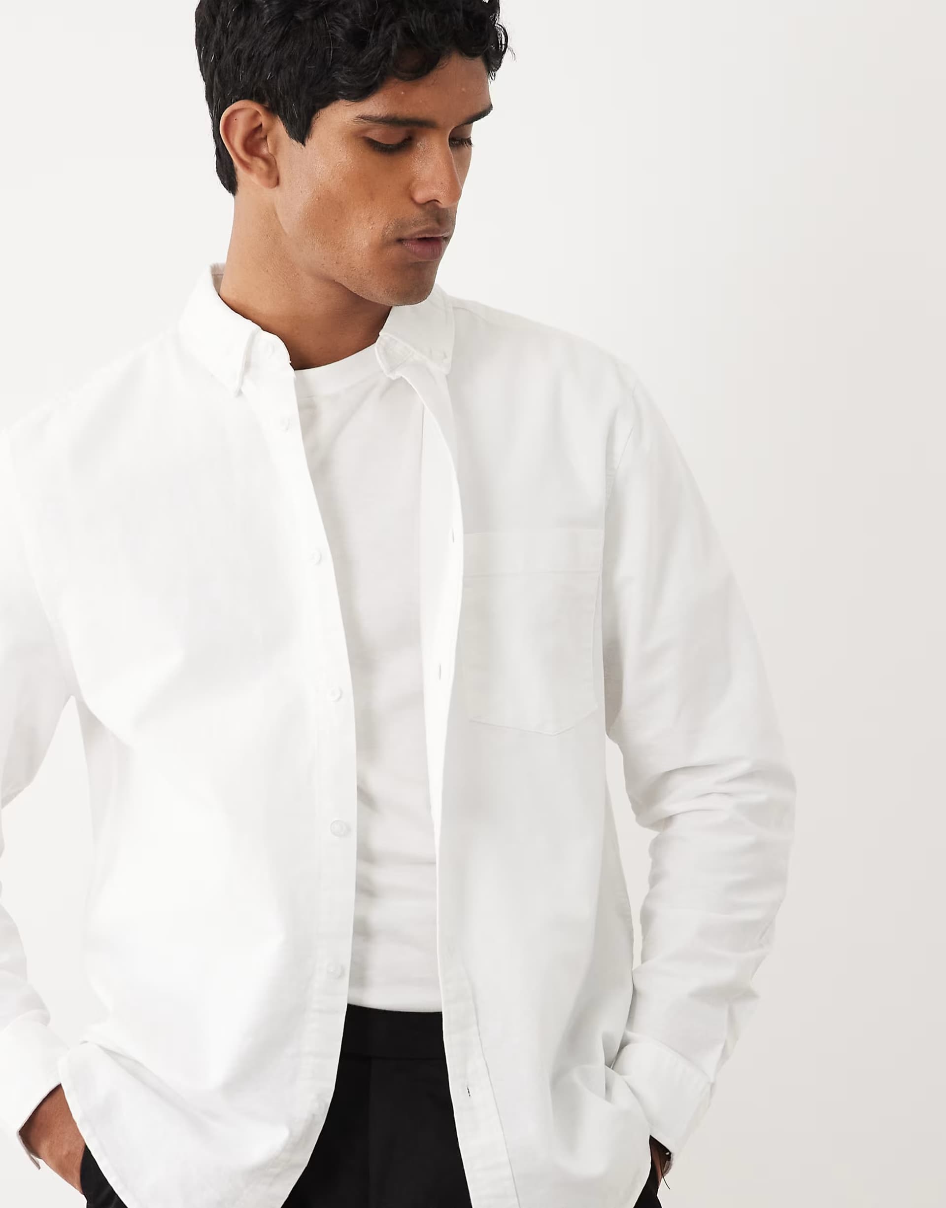 ASOS ASOS DESIGN regular fit oxford shirt in white