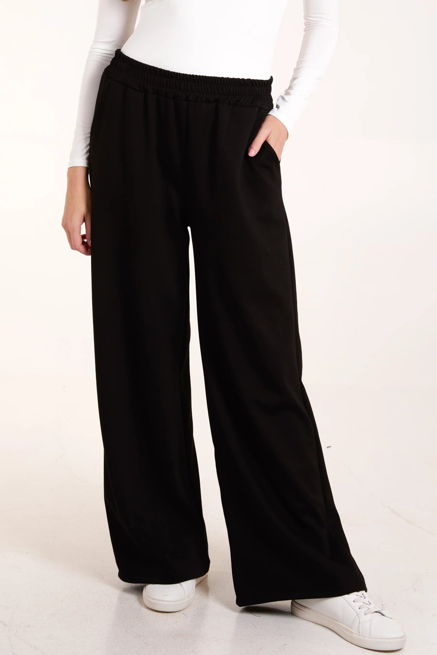 Blue Vanilla Soft Sweat Straight Leg Trousers