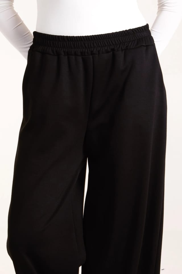 Blue Vanilla Soft Sweat Straight Leg Trousers - 3