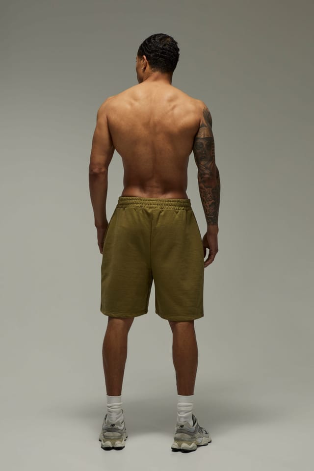 Training Dept. Training Dept. Men's Training Dept Premium Heavyweight 420gsm Loopback Loose Fit Short in Olive - 2