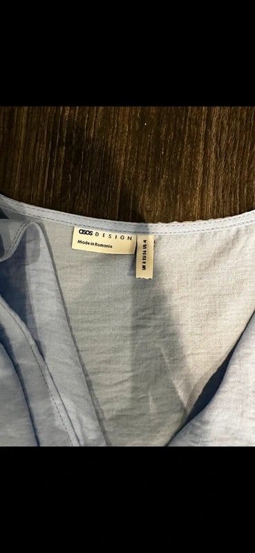 ASOS baby blue wrap top asos - 1