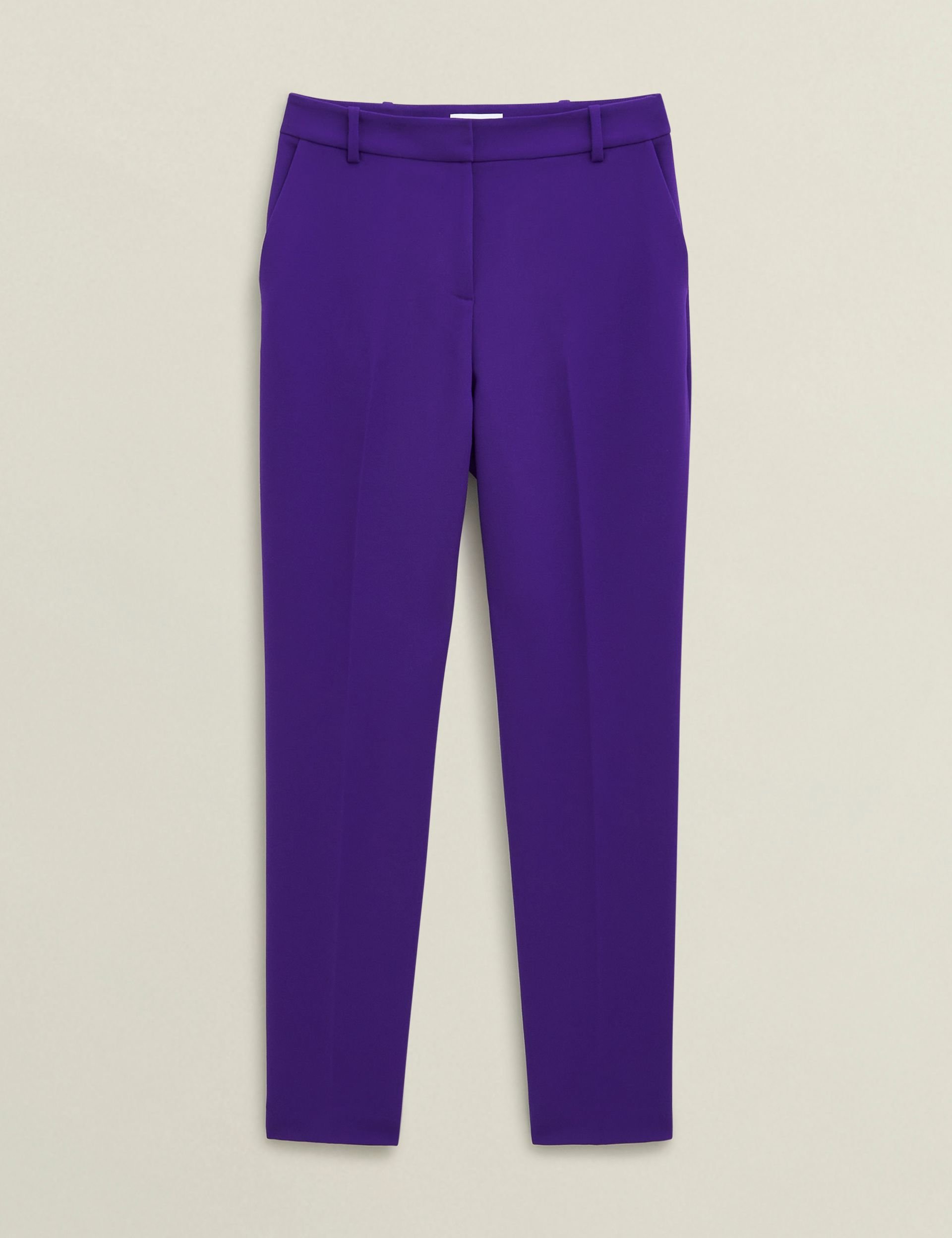 Hobbs London Hobbs London Women's Sami Tapered Trousers in Grape - 2