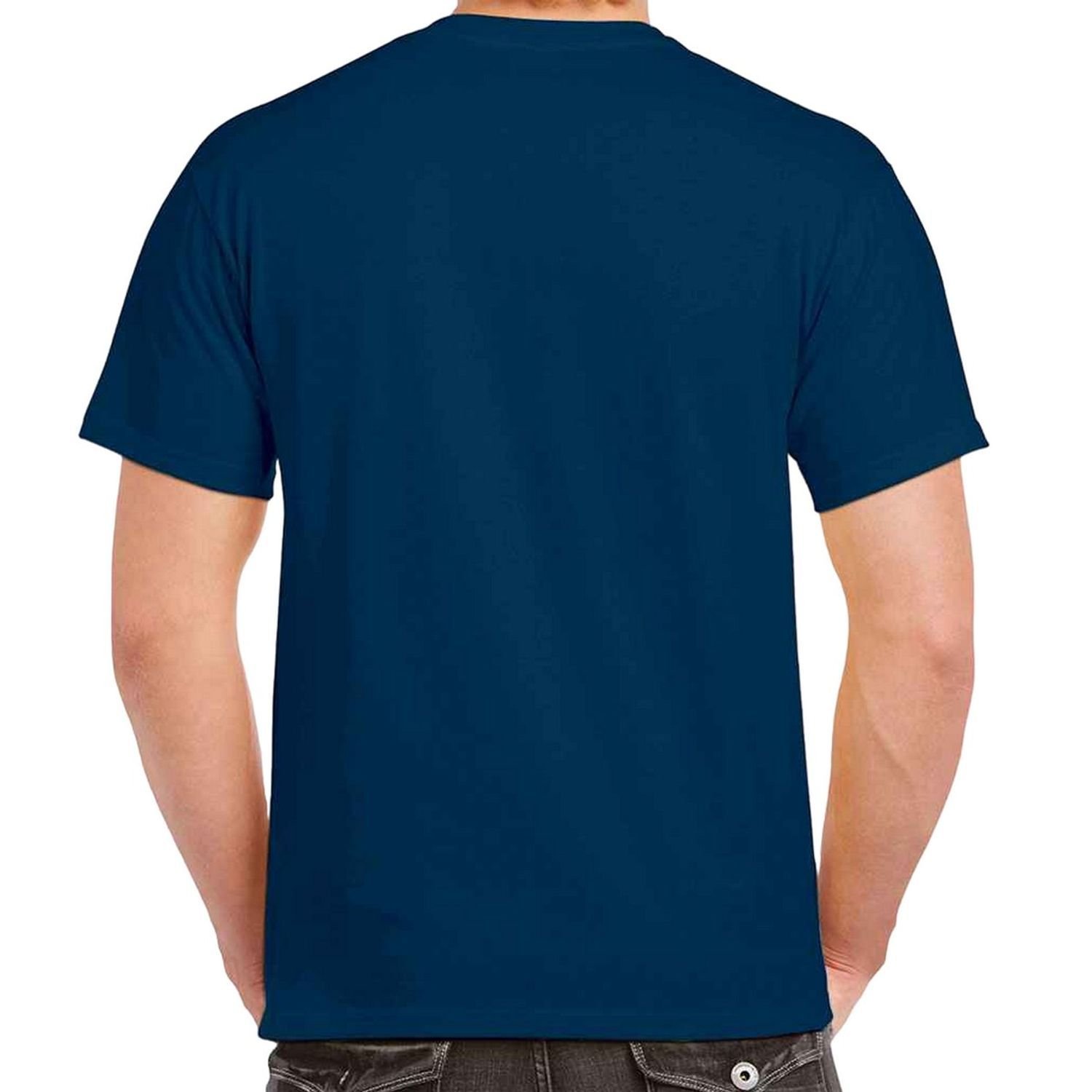 Gildan Gildan Men's Plain Olive T-Shirt in Dark Navy - 2