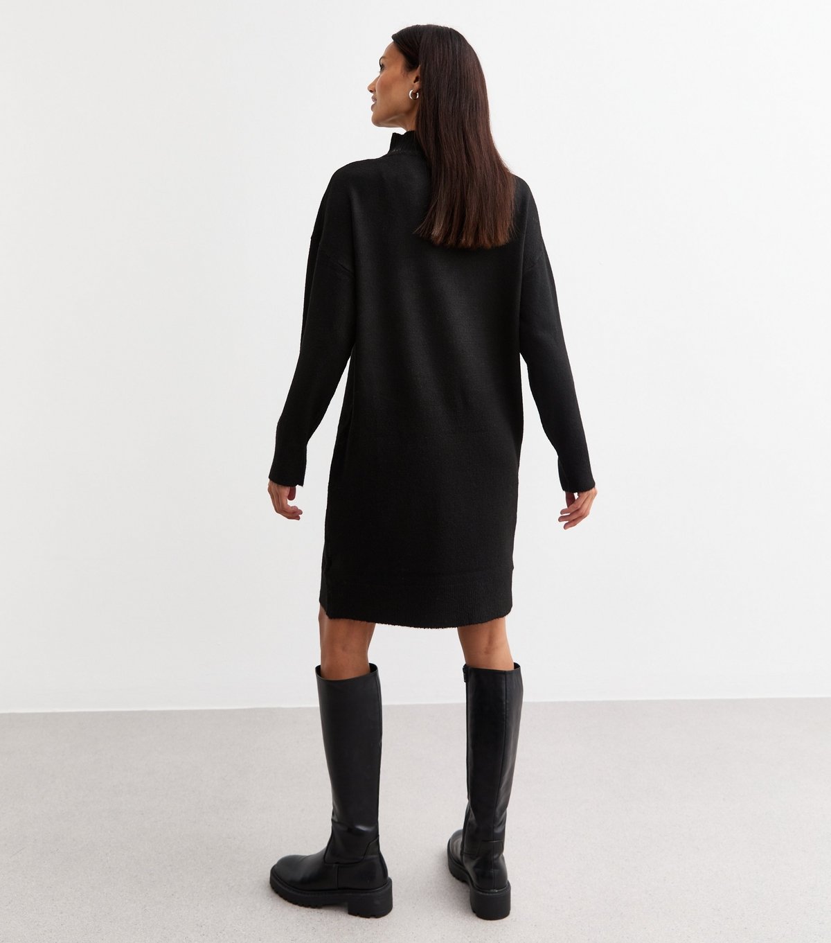 Sunshine Soul Women's Black Sequinned Zebra Pattern Jumper Dress Sunshine Soul New Look - 4