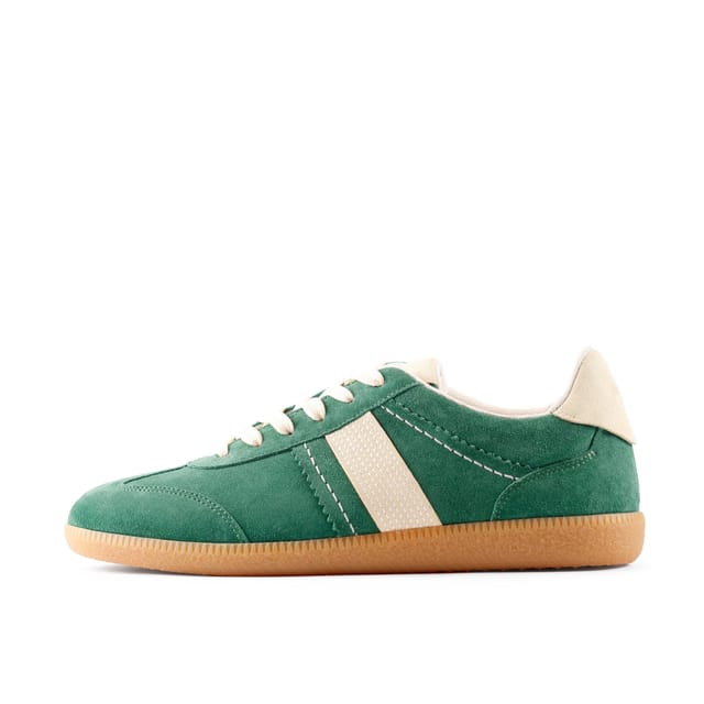 Clarks Clarks Women's Stara Walk Dark Green Suede Trainers - 2