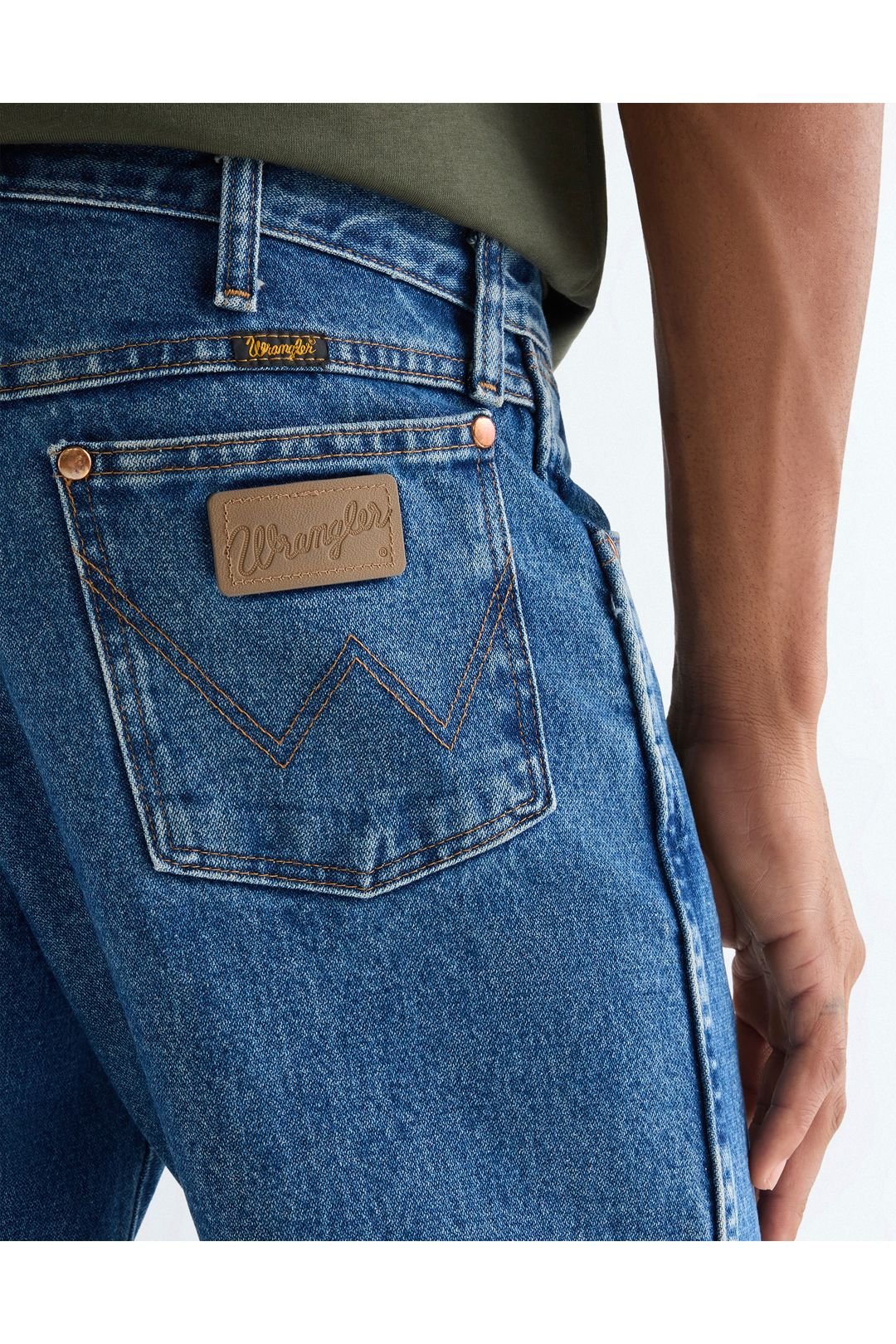 Wrangler Wrangler Men's 13MWZ Cowboy Cut Original Fit Jeans Stonewashed in Blue - 4