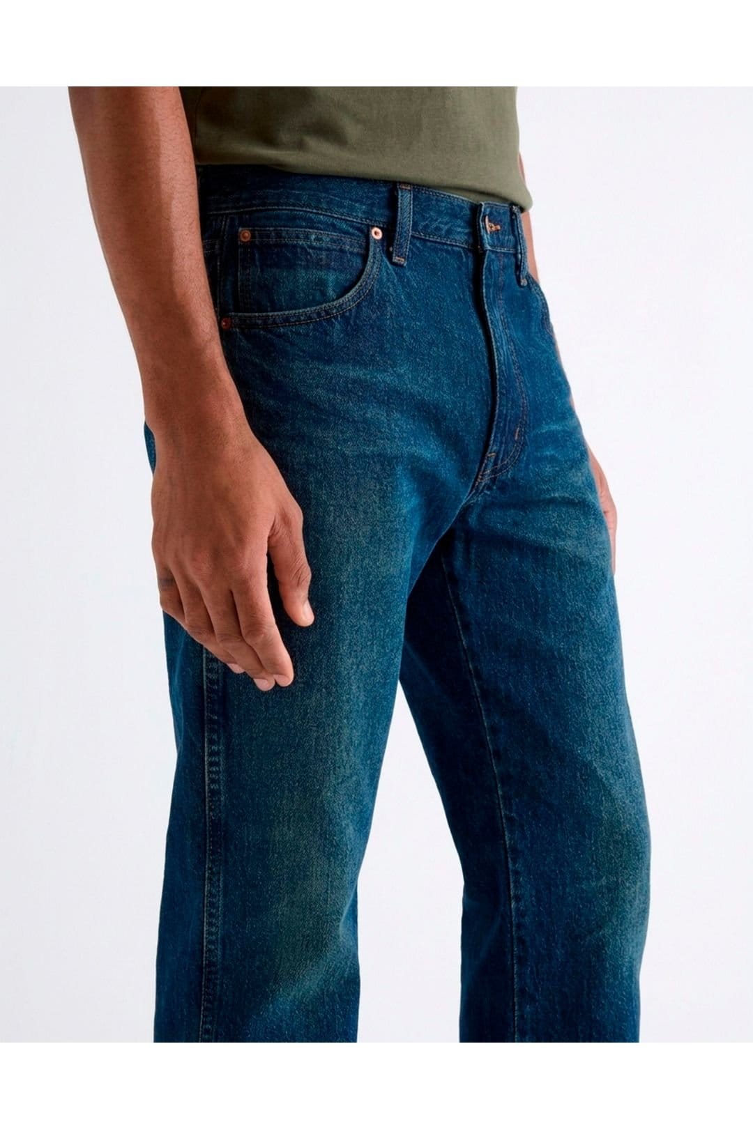 Wrangler Wrangler Men's 13MWZ Original Cowboy Cut Denim Jeans Workwear Fade in Navy - 4