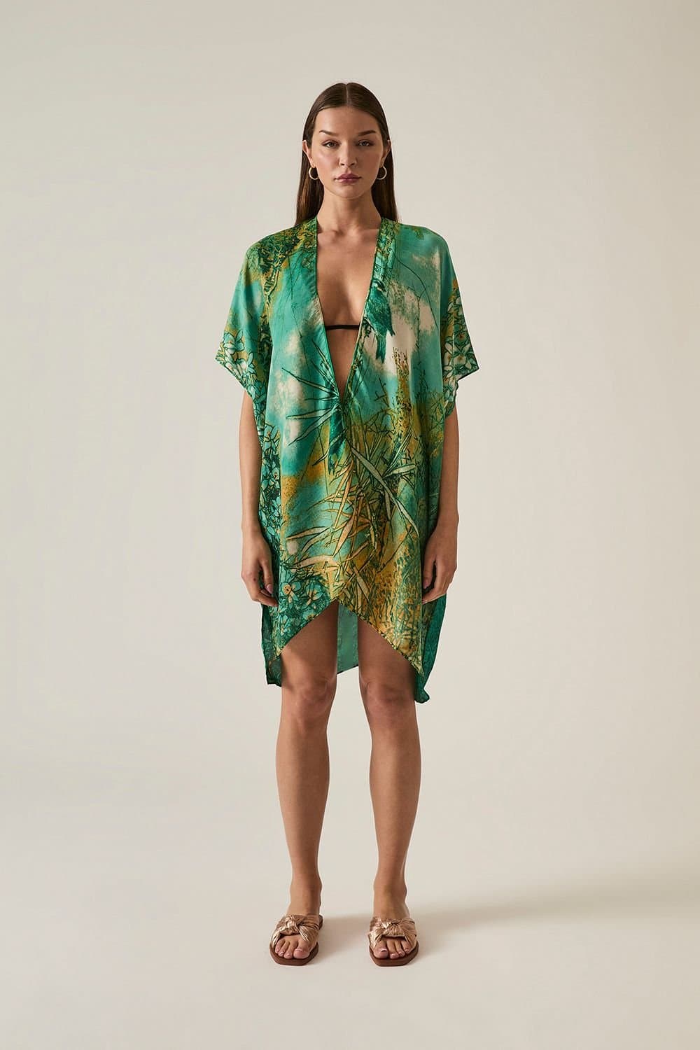James Lakeland James Lakeland Emerald Forest Kaftan in Green