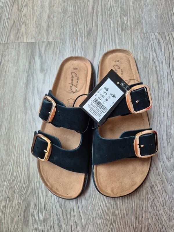 New Look New look leather upper Cork sandal