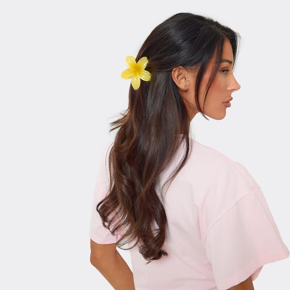 EGO Flower Shaped Hair Clip In Yellow, Women's Size UK 0 - 1