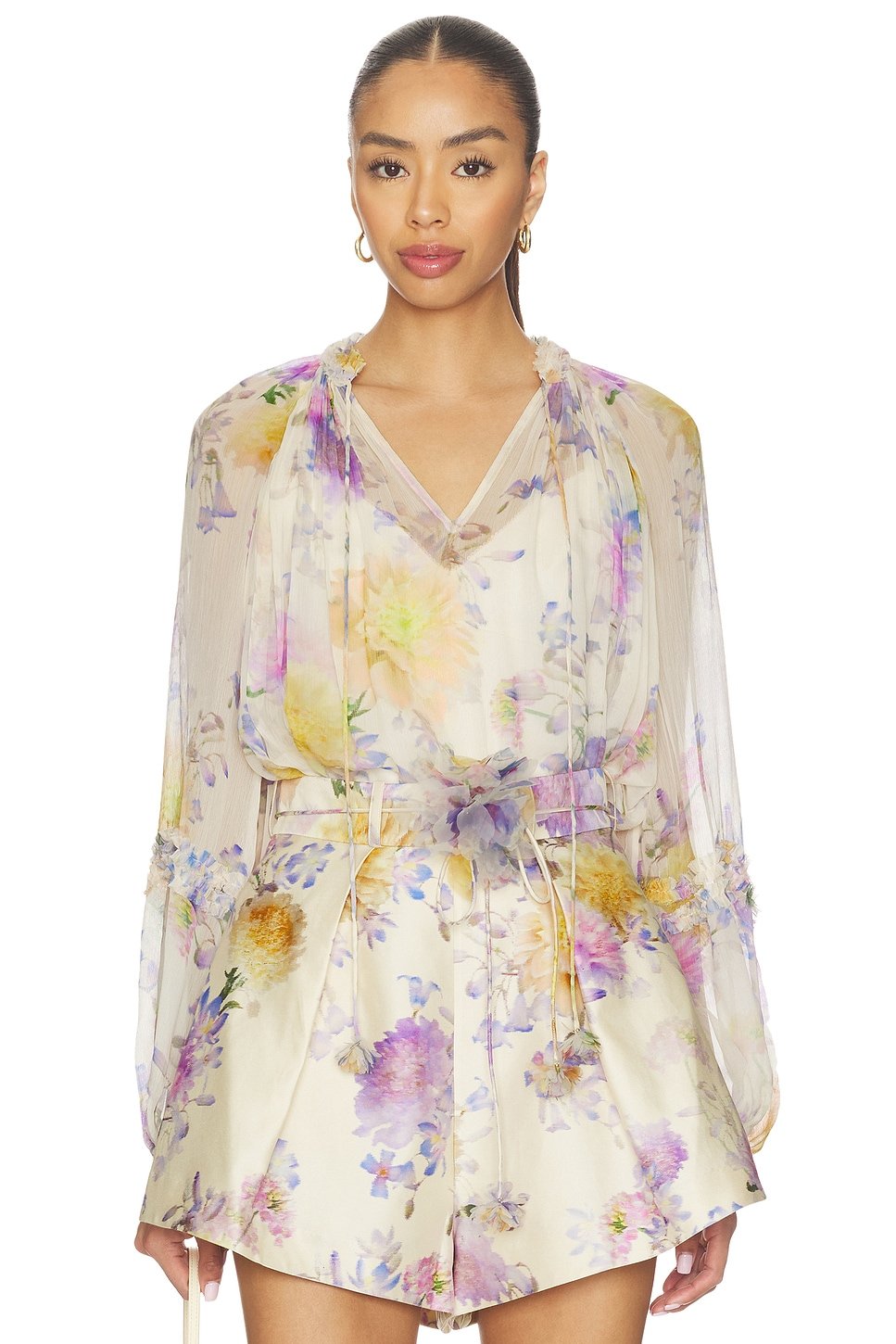 revolve Luna Ruffle Billow Blouse - 1