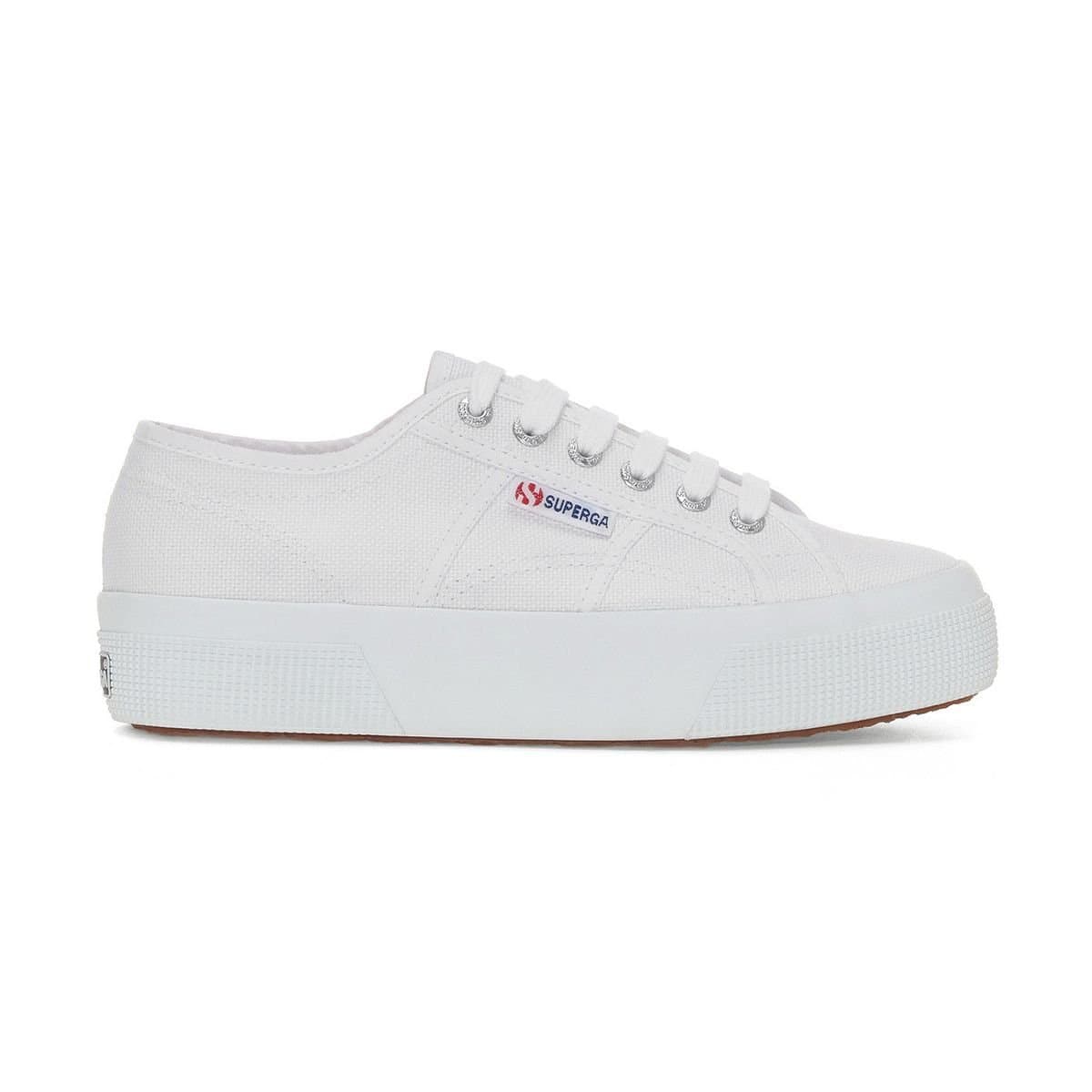 Superga Superga Women's 2740 Lace Up Platforms in White