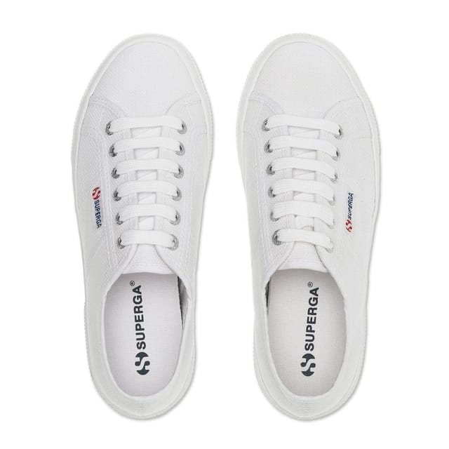 Superga Superga Women's 2740 Lace Up Platforms in White - 3