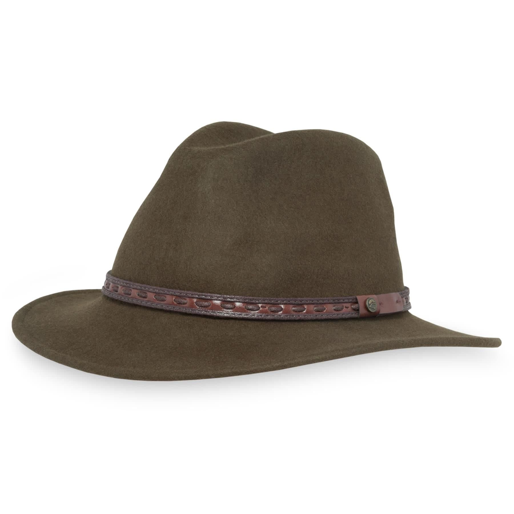 Sunday Afternoons Sunday Afternoons Men's 'Rambler' Packable Water-repellent Wool Felt Hat in Olive