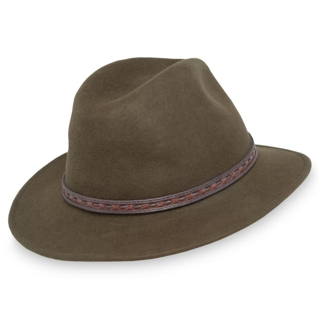 Sunday Afternoons Sunday Afternoons Men's 'Rambler' Packable Water-repellent Wool Felt Hat in Olive - 2