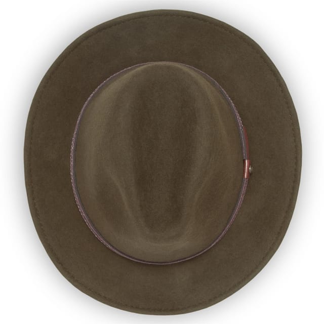 Sunday Afternoons Sunday Afternoons Men's 'Rambler' Packable Water-repellent Wool Felt Hat in Olive - 3