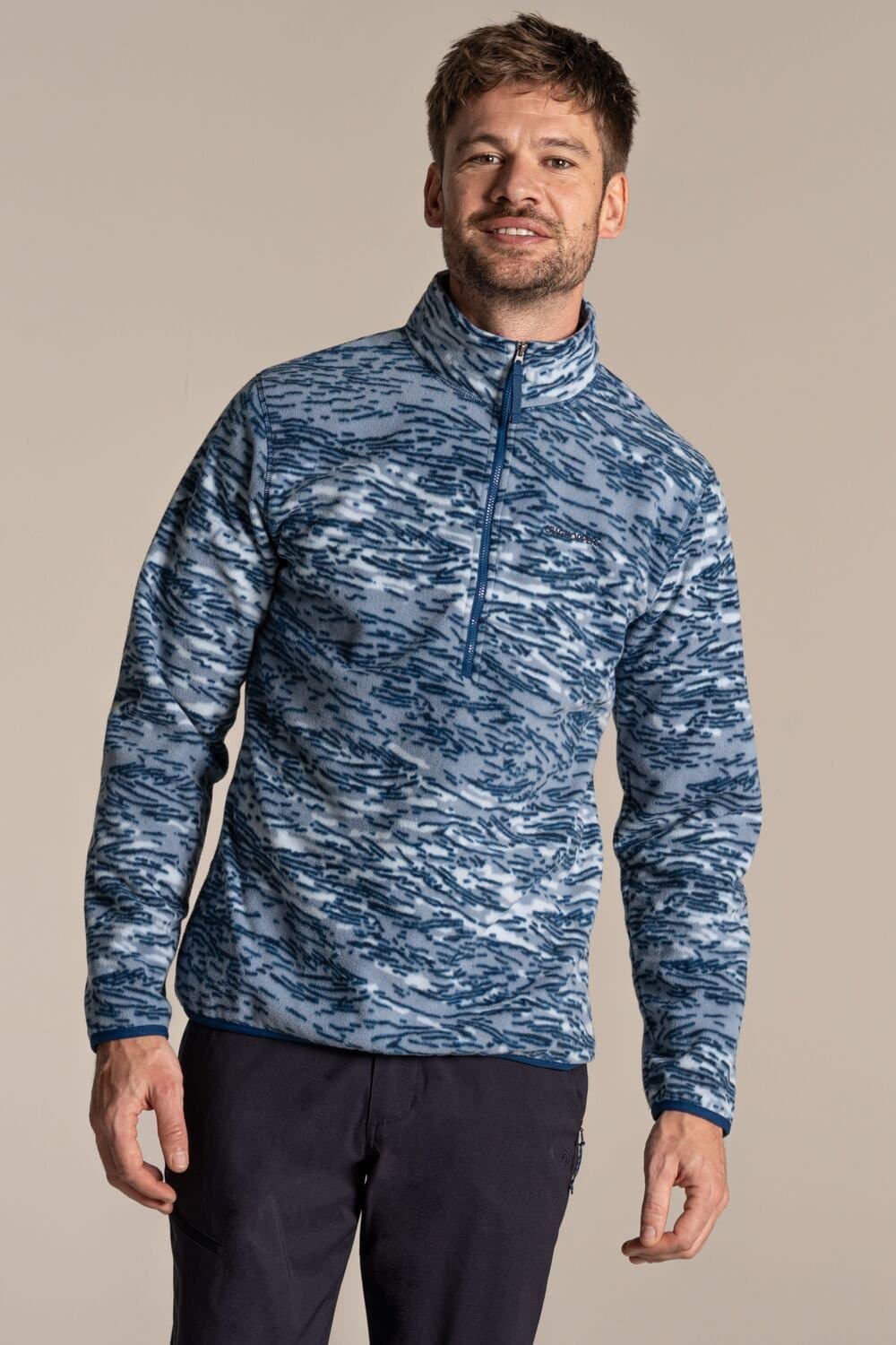 Craghoppers Craghoppers Men's National Trust Irt Half Zip Fleece in Blue
