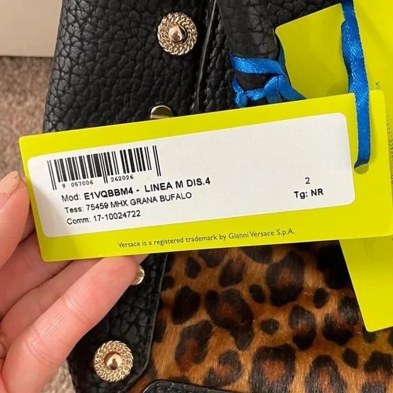 Versace Jeans New with tags Versace Jeans Couture leopard animal print handbag