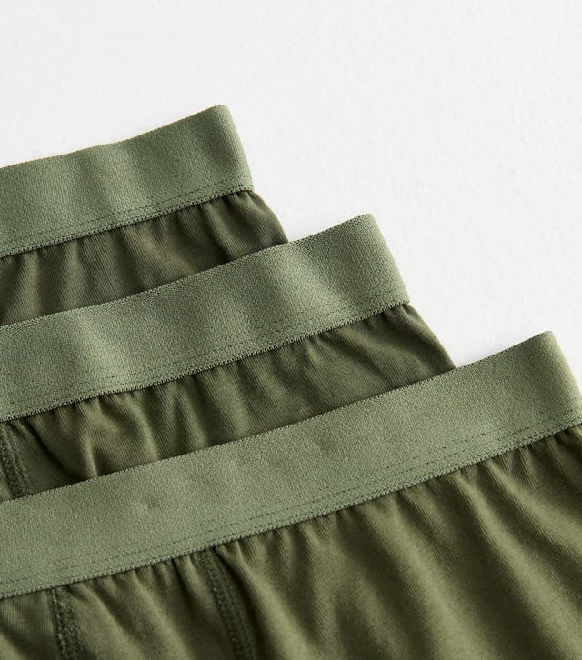New Look Men's Dark Khaki Pack of 3 Boxers New Look - 2