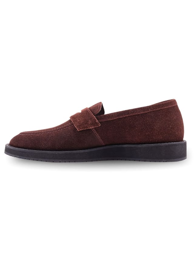 QUIVE London QUIVE London Men's Cambridge Handmade Leather Suede Formal Loafers in Brown - 3