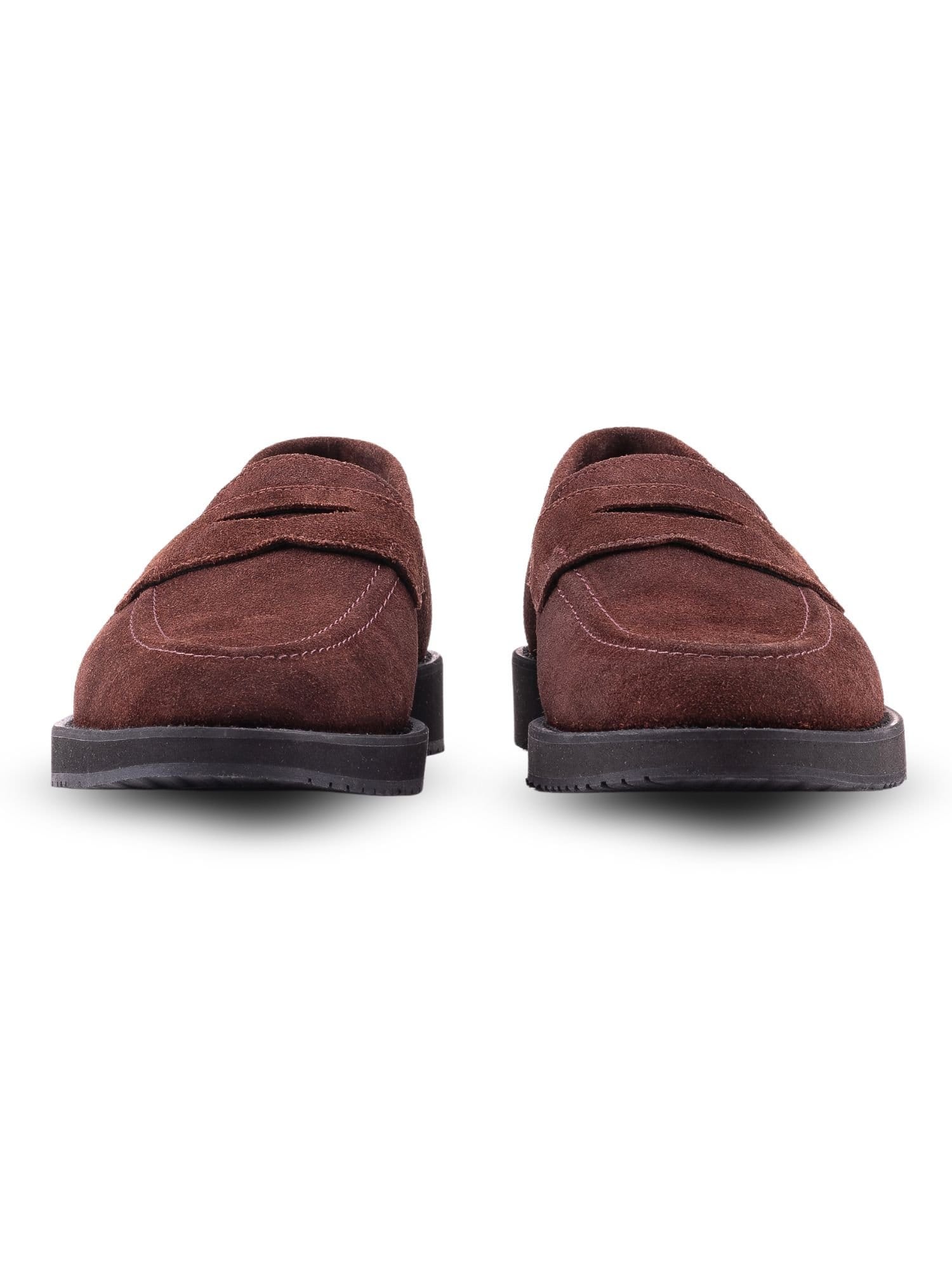 QUIVE London QUIVE London Men's Cambridge Handmade Leather Suede Formal Loafers in Brown - 4
