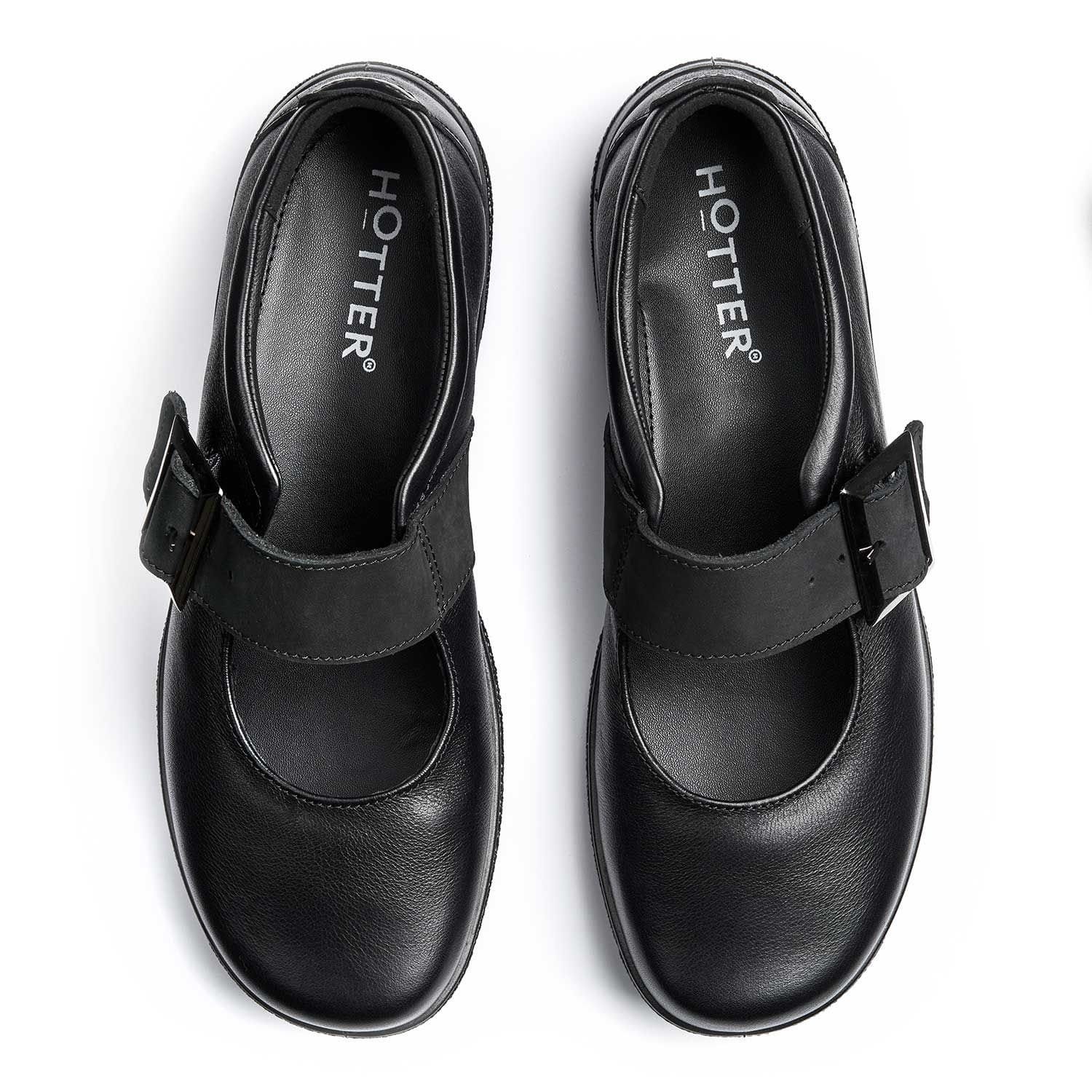 Hotter Hotter Women's Wide Fit 'Penny' Mary Janes in Black - 4