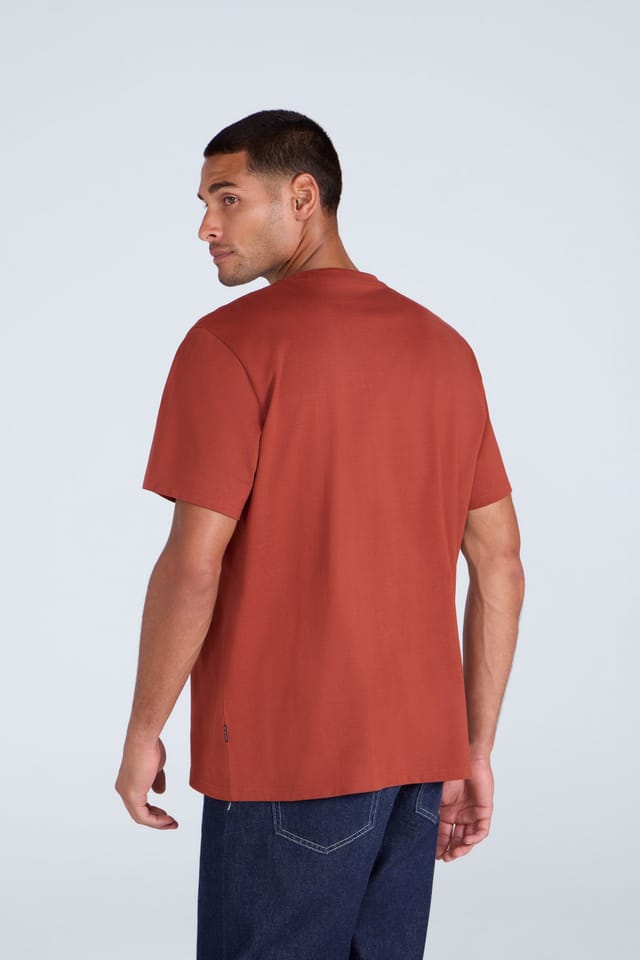 Animal Animal Men's 'Chase' Breathable Short Sleeve Cotton Relaxed Fit T-Shirt in Orange - 3