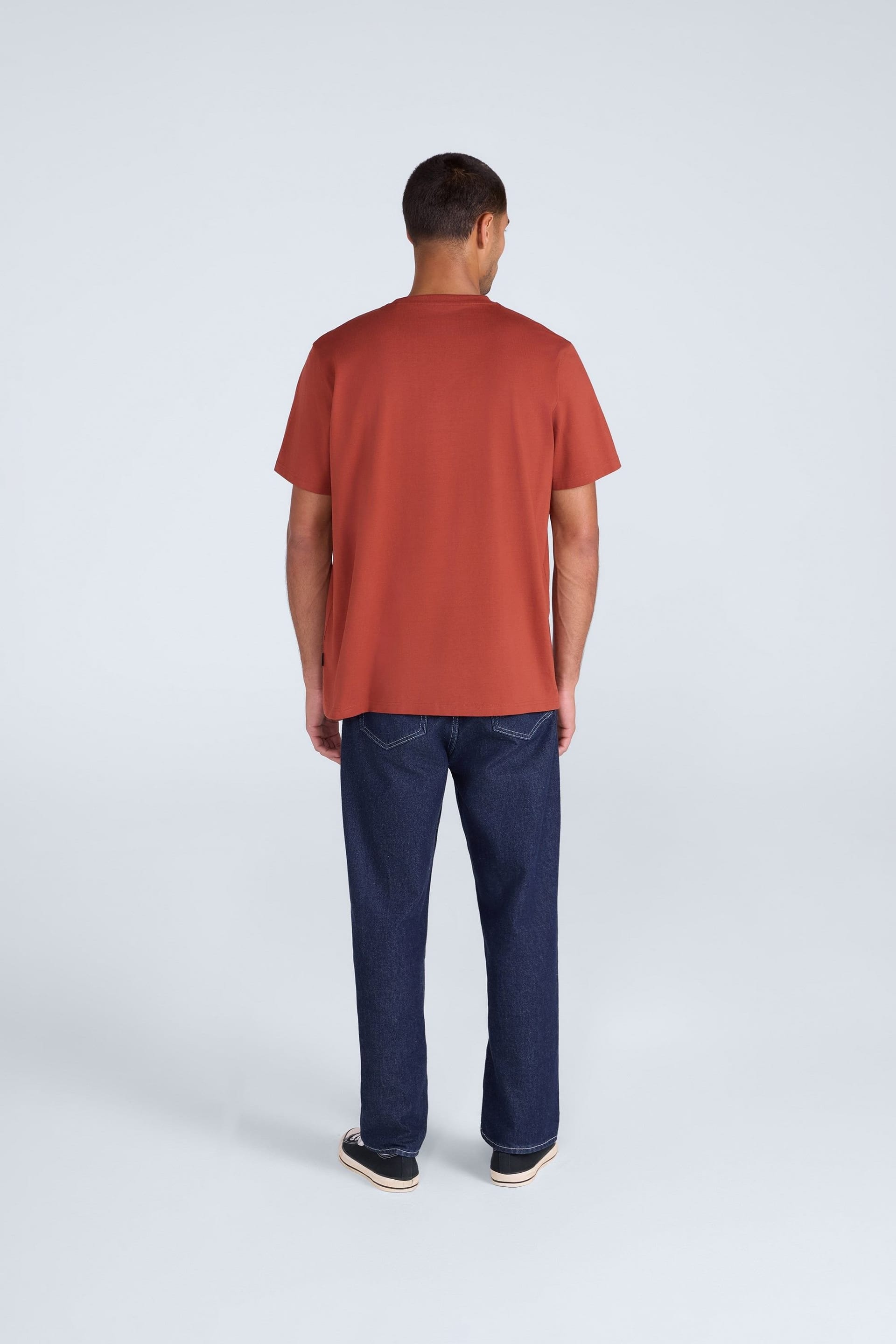 Animal Animal Men's 'Chase' Breathable Short Sleeve Cotton Relaxed Fit T-Shirt in Orange - 4