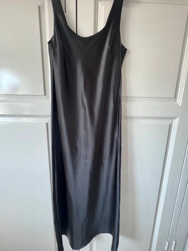 ASOS ASOS - black satin slip dress size 12