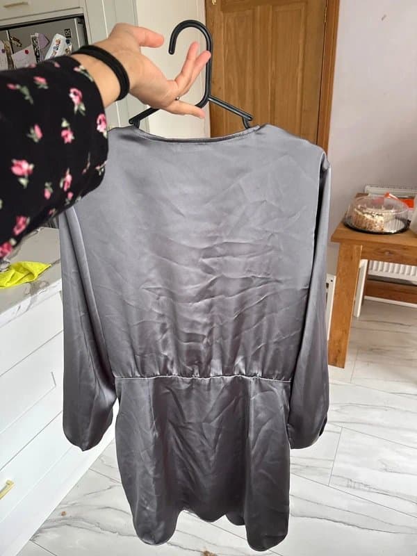 Zara Zara satin wrap shirt