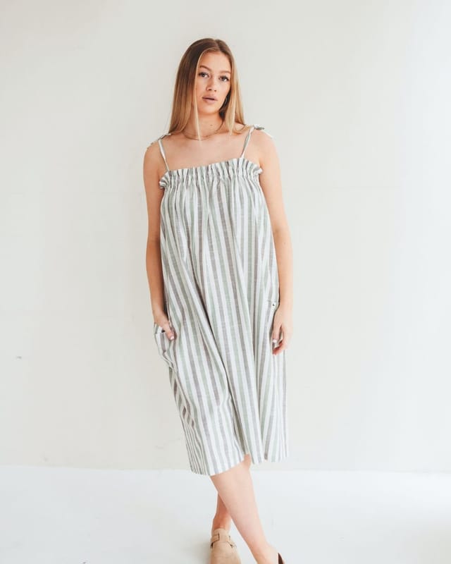 Turtledove London Turtledove London Women's Anna Multicolur Multifunctional Stripe Print Maxi Skirt - 2