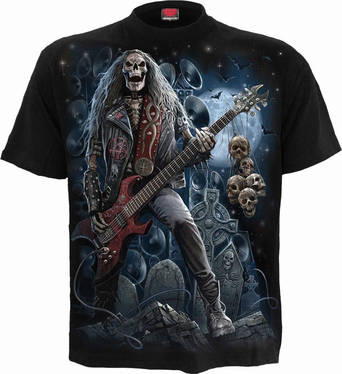 Spiral Spiral Men's GRIM ROCKER - T-Shirt Black
