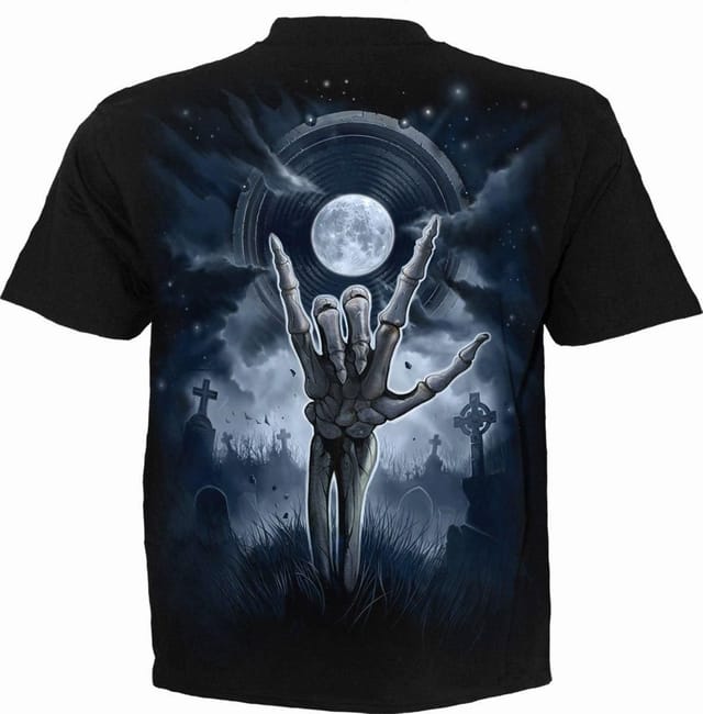Spiral Spiral Men's GRIM ROCKER - T-Shirt Black - 2