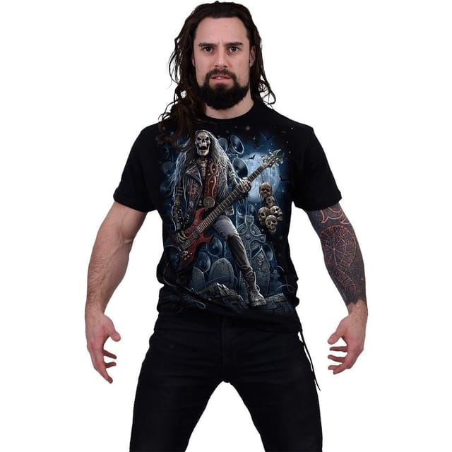 Spiral Spiral Men's GRIM ROCKER - T-Shirt Black - 3