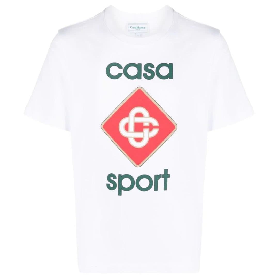 Casablanca Casablanca Men's Casa Sport Design White T-Shirt