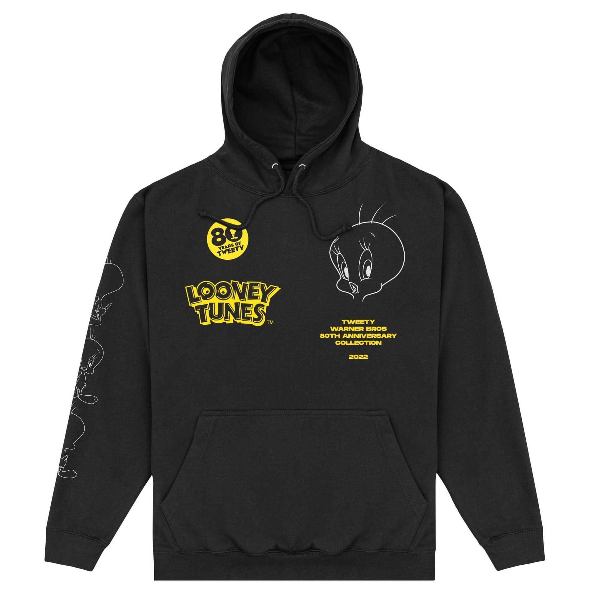 Tweety Tweety Men's 80th Hoodie in Black - 4