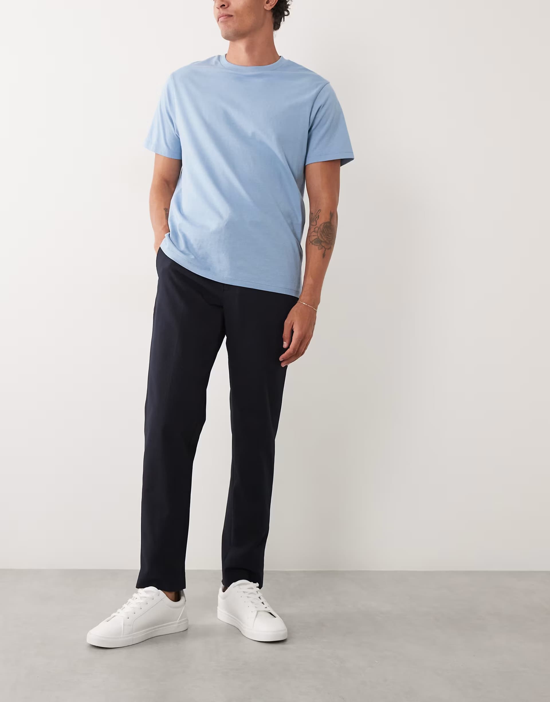 ASOS Mango performance trousers in navy