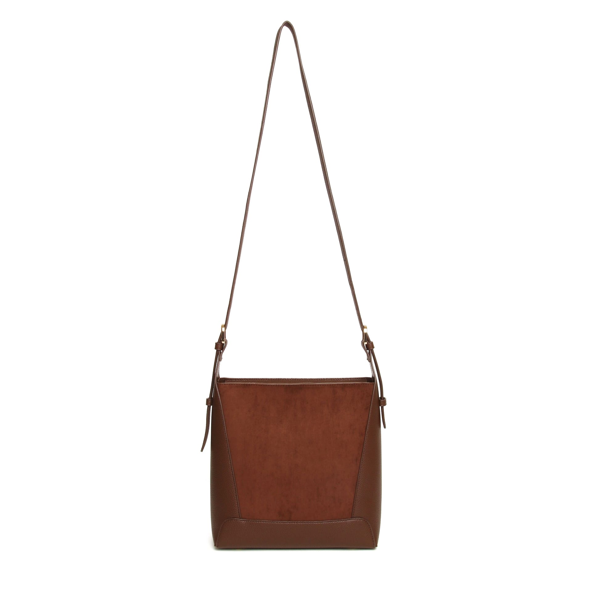 ALICE WHEELER LONDON ALICE WHEELER LONDON Women's Kensington Suedette Crossbody Bag in Chocolate - 4
