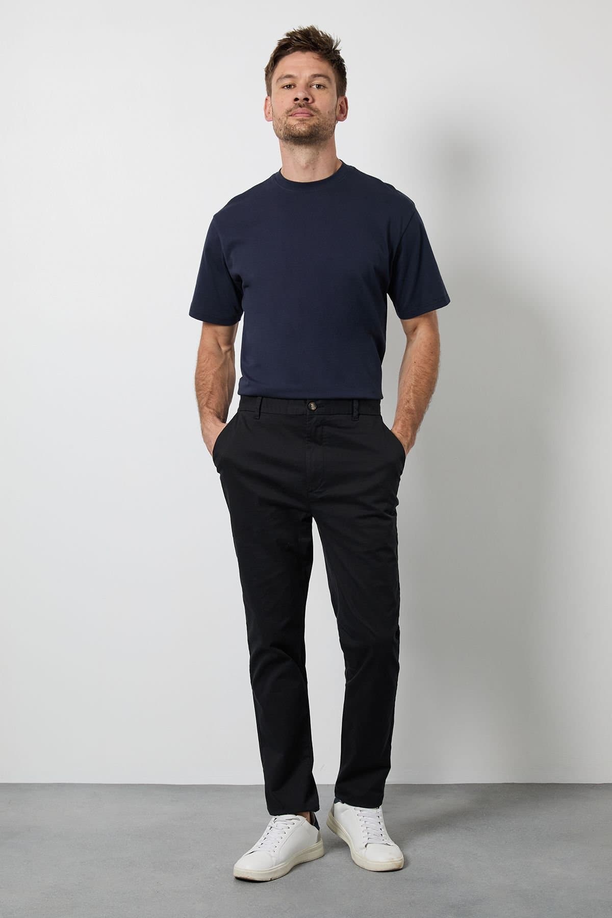 Burton Burton Men's Black Skinny Fit Chino Trousers