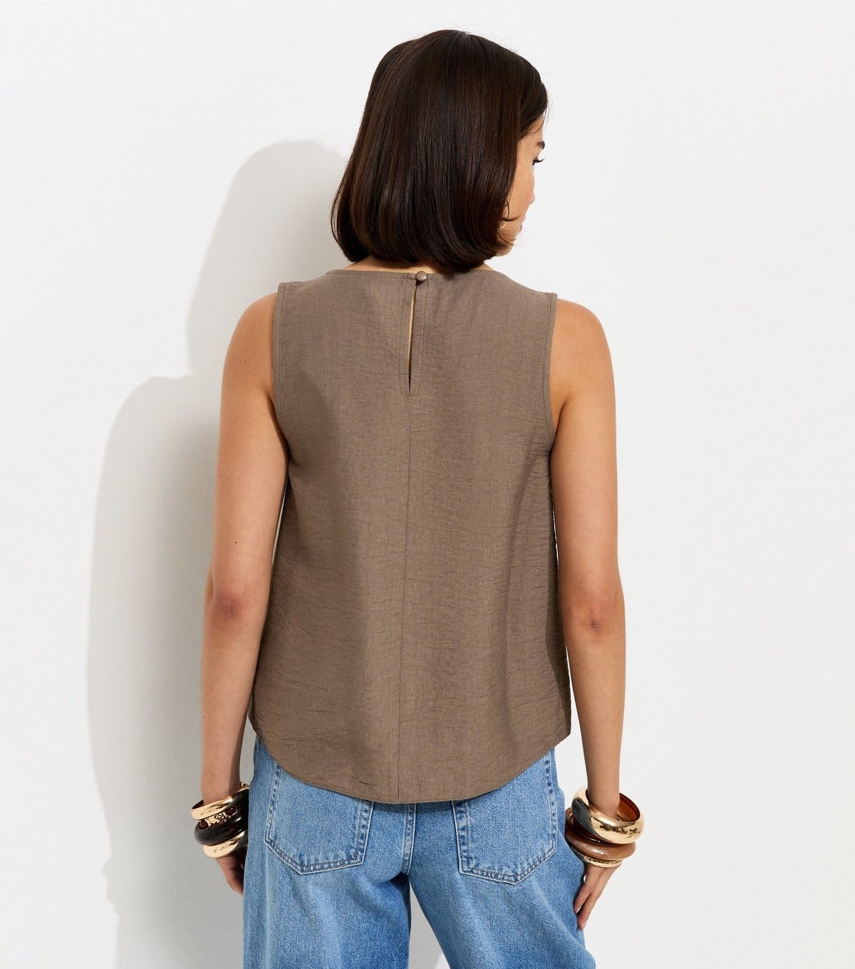 New Look Women's Mink Hardware Detail Sleeveless Top New Look - 4